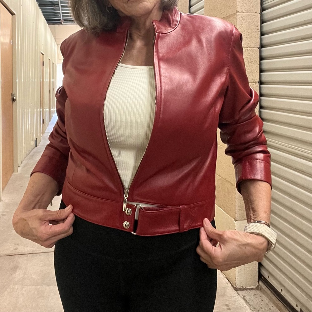 Be Red Leather Jacket - Picture 9 of 9